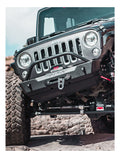 0718 WRANGLER JK ROCKGUARD CREST FRONT BUMPER SKID PLATE