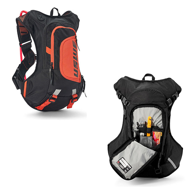 USWE Moto Hydro Hydration Pack 12L - Black/Factory Orange