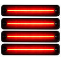 Hummer H2 02-10 Front Rear LED Fender Lights 4 Piece Kit Includes 2 AMBER LEDs 2 RED LEDs - Smoked Lens