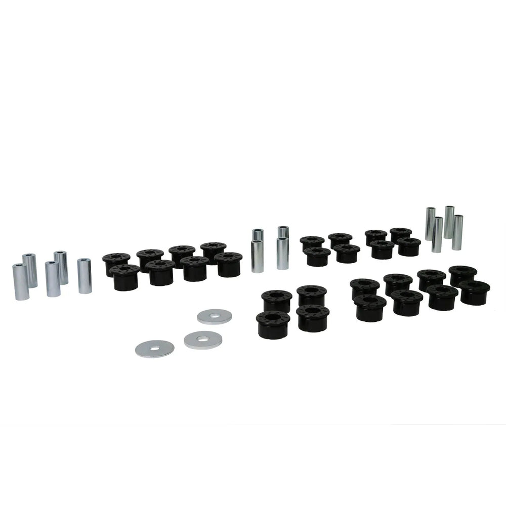 Control arm - lower inner rear bushing 28 Bushings 13 Tubes 3 Washers Install Guide Grease