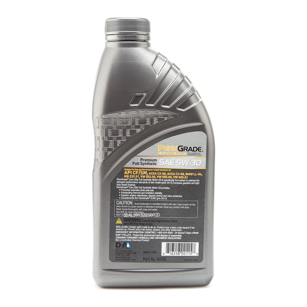 PENNGRADE EURO ELITE 5W30 3 GALLON QUART CASE