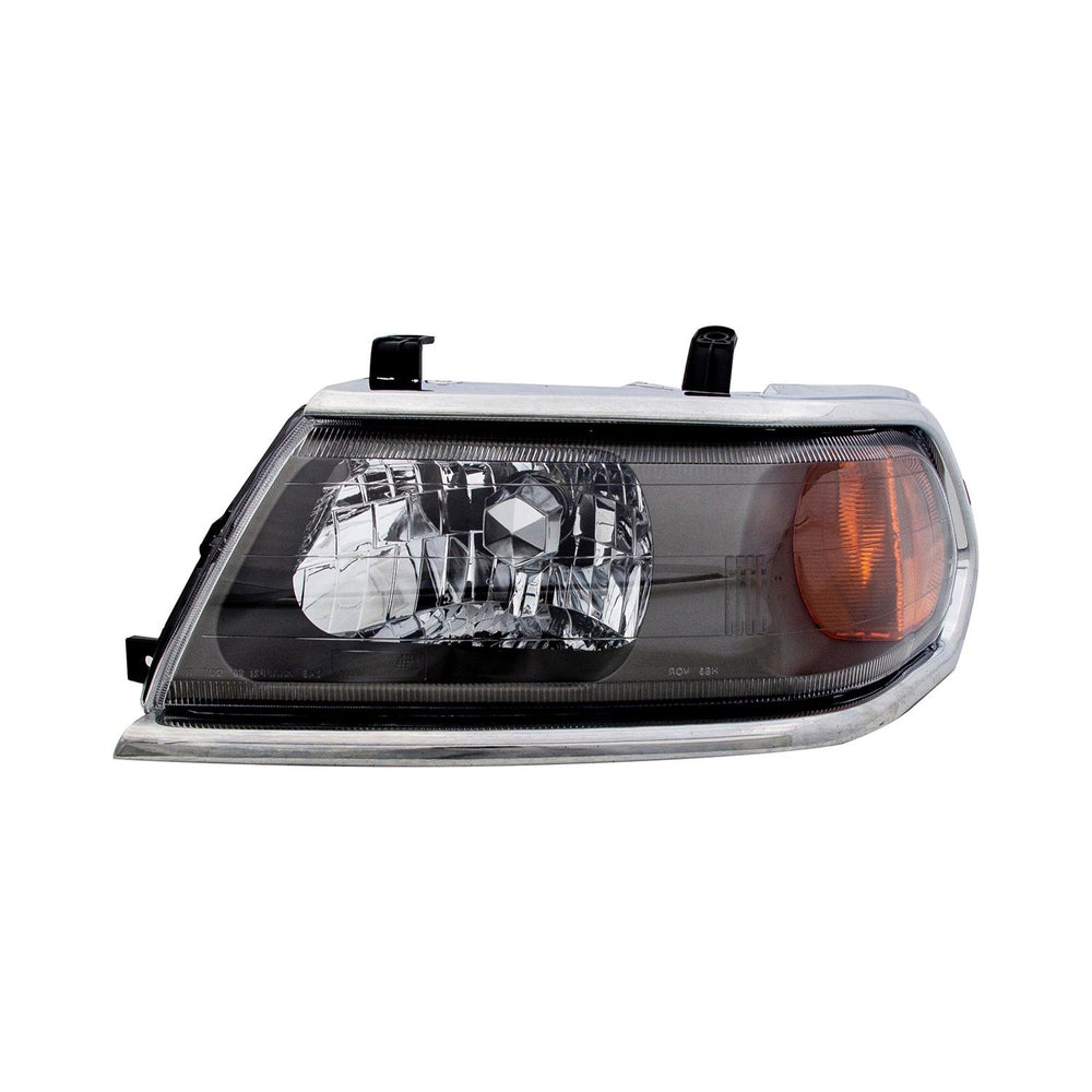 LH HEADLAMP ASSY COMPOSITE; W/BRIGHT BEZEL; FROM 3/00; MONTERO SPORH 0004