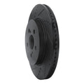 R1 19-25 Toyota Corolla (US/Canada) Front Left Drilled & Slotted Black Brake Rotor