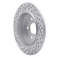 DFC 11-22 Dodge Durango Rear Right Drilled & Slotted Geoperformance Rotor