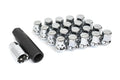 Rays M12x1.25 5 holes 16pcs nut, 4pcs Lock nut, 1 adapter & 1 lock nut key - Chrome