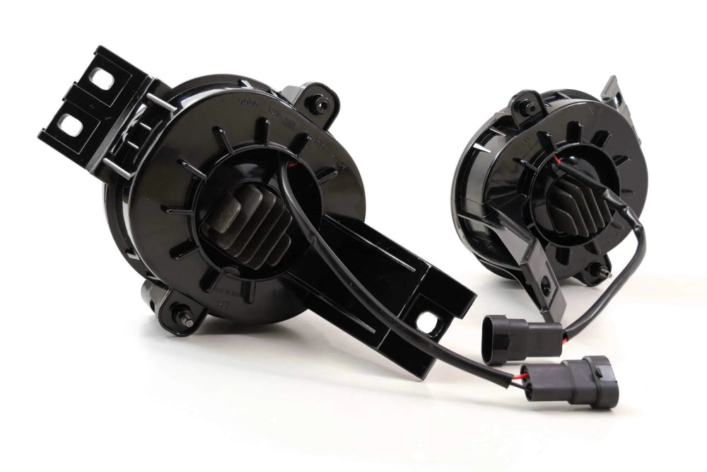 ~(2 lbs. 10X10X4)~ Morimoto XB LED Fogs: Type Ram Oval (Set / Black)