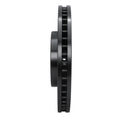R1 92-10 Lexus IS300 Front Left Drilled & Slotted Black Brake Rotor