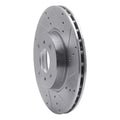 R1 04-06 Nissan Sentra Front Right Drilled & Slotted Silver Brake Rotor