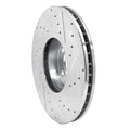 DFC 07-19 BMW X5 Front Left Drilled & Slotted Silver Brake Rotor