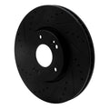 R1 05-24 Hyundai CRETA (Mexico) Front Left Drilled & Slotted Black Brake Rotor