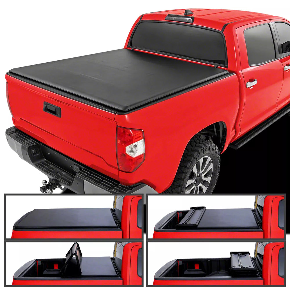 SOFT QUA FOLD TONNEAU COVER TY TUNFRA 5.5FT 66.7 IN CREW MAX BED