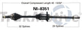 NEW CV AXLE