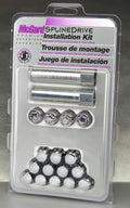 McGard SplineDrive Tuner 4 Lug Install Kit w/Locks & Tool (Cone) M12x1.5 / 13/16 Hex - Chrome (CS)