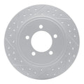 R1 02-10 Ford Explorer Sport Trac Rear Left Drilled & Slotted Geoperformance Rotor
