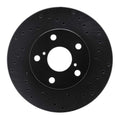 R1 92-98 Lexus SC300 Front Right Drilled Black Brake Rotor