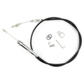 TUNEDPORT HITECH THROTTLE CABLE; FOR GM 700R4; W/POLISHED ENDS AND BLACK UNIV
