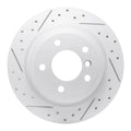 R1 09-16 BMW Z4 Rear Left Drilled & Slotted Geoperformance Rotor