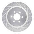 R1 Concepts Brake Rotor Drilled and Slotted Silver Fits Dodge Viper