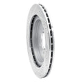 R1 Concepts Brake Rotor Drilled and Slotted Silver Fits Dodge Viper