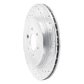 R1 Concepts Brake Rotor Drilled and Slotted Silver Fits Dodge Viper