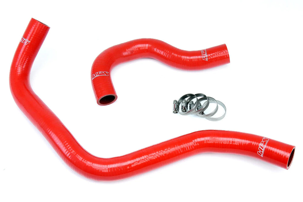 HPS Performance Black Reinforced Silicone Radiator Hose Kit Coolant for Acura 90-93 Integra B18 B20