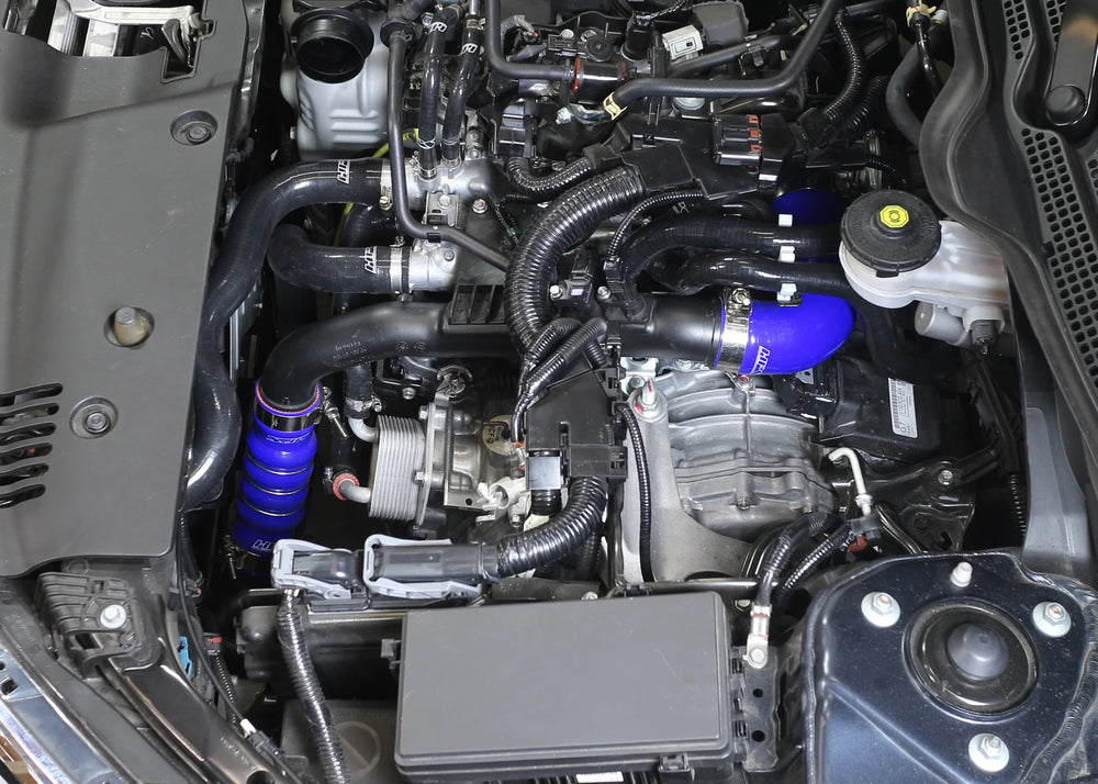 HPS Performance Blue Reinforced Silicone Intercooler Hose Kit for Honda 16-19 Civic 1.5L Turbo