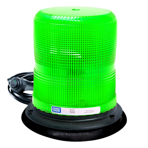 LED BEACON: PULSE II 1248VDC PULSE8 FLASH VACUUMMAGNET MOUNT 7IN GREEN