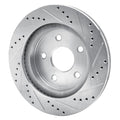 DFC 02-24 Chrysler Aspen Front Left Drilled & Slotted Silver Brake Rotor