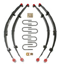 Jeep YJ Softride Leaf Spring System Component Box 87-95 Wrangler YJ 3.5-4 Inch Lift Incl. Front/Rear Bushing Kits Track Bar Extension Bracket Front/Rear U Bolt Kits Skyjacker