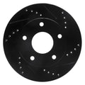 R1 79-98 Buick Riviera Rear/Front Right Drilled & Slotted Black Brake Rotor