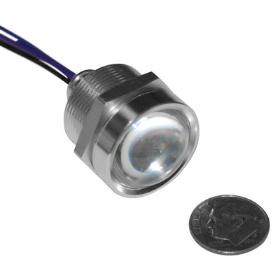 Letric Lighting Royal Flsh Led 1in Stl/Red