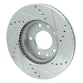 R1 Concepts Brake Rotor Drilled and Slotted Silver Fits Kia Sedona