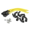 PLUG WIRE KIT LS COIL TO PLUG 180D PLUG 135D COIL CUT TO FIT YELLOW W/BLK TRA