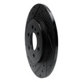 R1 06-06 Buick TERRAZA Rear Left Drilled & Slotted Black Brake Rotor