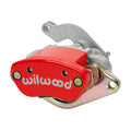 Wilwood Caliper-MC4 Mechanical-L/H - Red w/ Logo 1.19in Piston .81in Disc