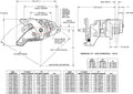 Wilwood RH MC4 Mechanical Parking Brake Caliper - 4.75in Bracket - 0.25in Disc - Ty3 Hard Ano