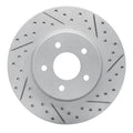 R1 19-25 Infiniti Qx55 Rear Right Drilled & Slotted Geoperformance Rotor