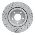 R1 19-25 Infiniti Qx55 Rear Right Drilled & Slotted Geoperformance Rotor