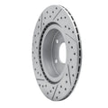 R1 19-25 Infiniti Qx55 Rear Right Drilled & Slotted Geoperformance Rotor