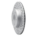 R1 19-25 Infiniti Qx55 Rear Right Drilled & Slotted Geoperformance Rotor