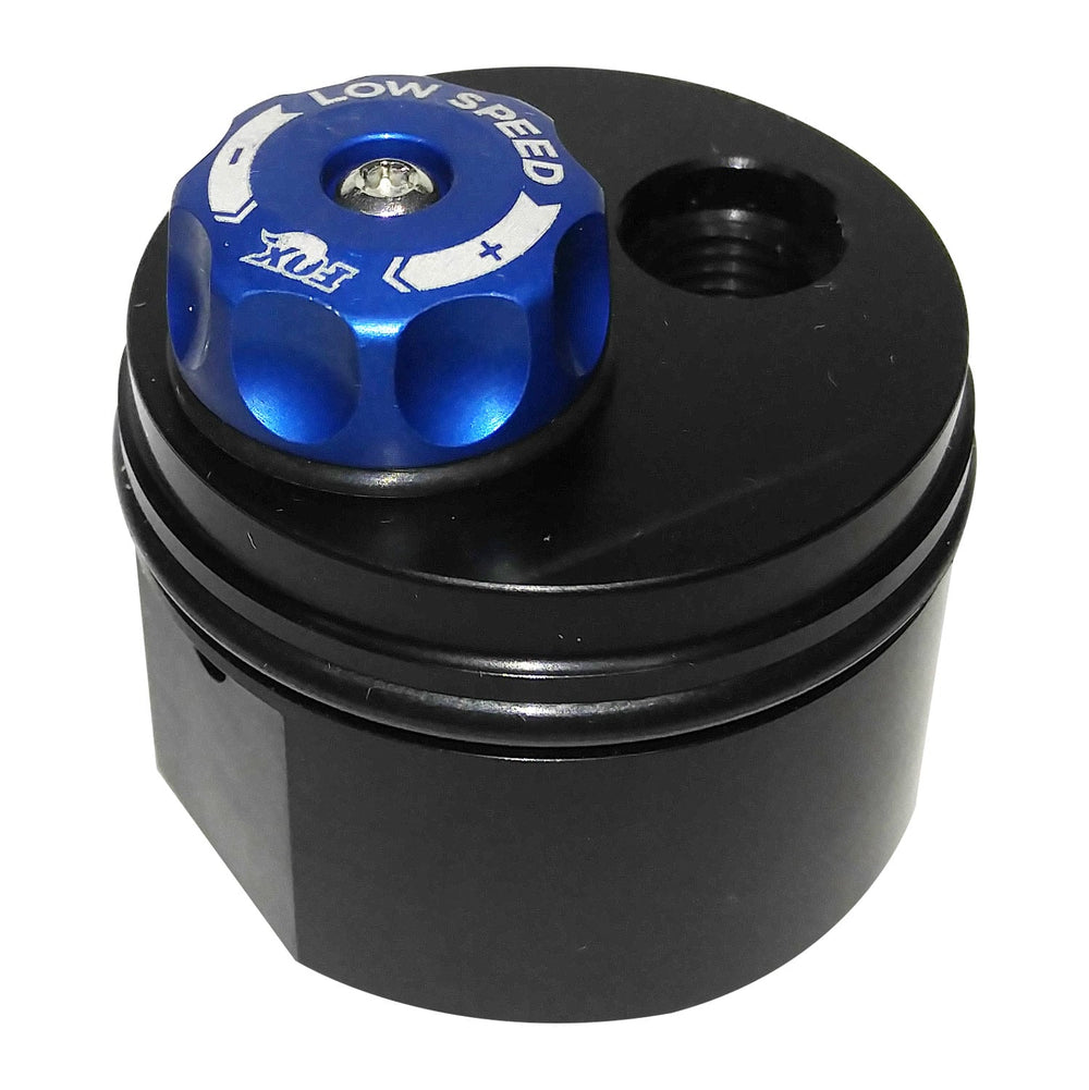 Fox Damping Assembly Compression Dia. 1.834 Bore 7/16-20 9 Slot Drum Blue Knob