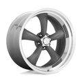 AMERICAN RACING VINTAGE VNCL215 15X4 5X4.75 M-GRY MACH-LP -25MM - VN2155461