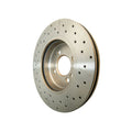 DBA 02-06 Mini Cooper Front Street Series Drilled & Slotted Rotor w/Gold Hat