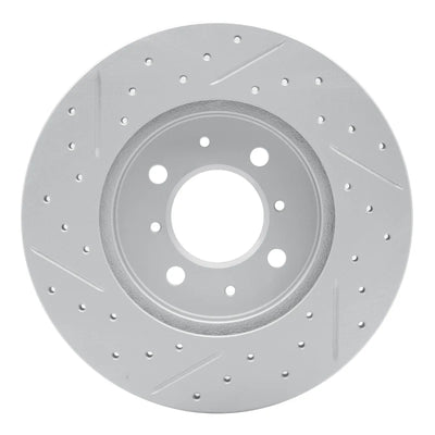 R1 08-11 Ford Focus Front Right Drilled & Slotted Geoperformance Rotor