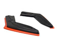 Maxton Design V2 Redline Gloss Black Rear Side Splitters - 2017 86