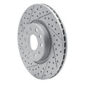 R1 05-25 Audi Q2 (Mexico) Front Left Drilled & Slotted Geoperformance Rotor