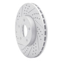 DFC 12-18 Ford C-Max Front Left Drilled & Slotted Geoperformance Rotor