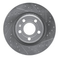 R1 04-09 Audi S4 Rear Right Drilled & Slotted Geoperformance Rotor