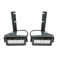 ~(6 lbs. 14X9X8)~ 2009-2014 FORD F150: Rear Bumper/Frame LED Light Bar Mounts - 8 IN Opening - Swivel Adjustments - to Mount 6 IN Zroadz LED or similar light - Bolt On Easy Install - For Rear View and Distance Visibility
