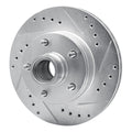 R1 1978-1990 Buick Electra Front Right Drilled & Slotted Silver Brake Rotor